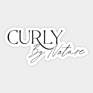 Curly By Nature Sticker